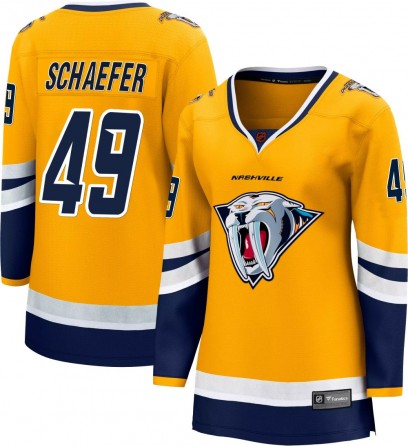 Women's Breakaway Nashville Predators Reid Schaefer Fanatics Branded Special Edition 2.0 Jersey - Yellow