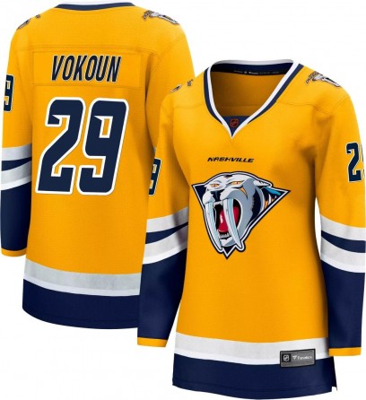 Women's Breakaway Nashville Predators Tomas Vokoun Fanatics Branded Special Edition 2.0 Jersey - Yellow