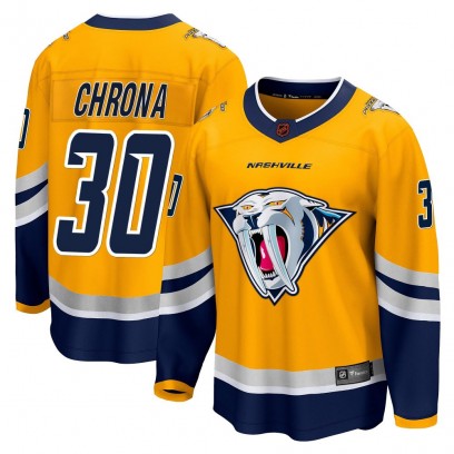 Youth Breakaway Nashville Predators Magnus Chrona Fanatics Branded Special Edition 2.0 Jersey - Yellow