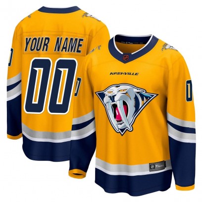 Youth Breakaway Nashville Predators Custom Fanatics Branded Custom Special Edition 2.0 Jersey - Yellow