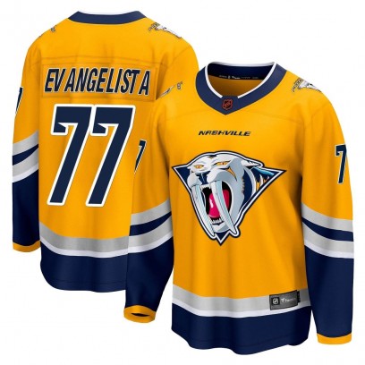 Youth Breakaway Nashville Predators Luke Evangelista Fanatics Branded Special Edition 2.0 Jersey - Yellow