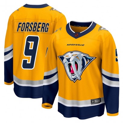Youth Breakaway Nashville Predators Filip Forsberg Fanatics Branded Special Edition 2.0 Jersey - Yellow