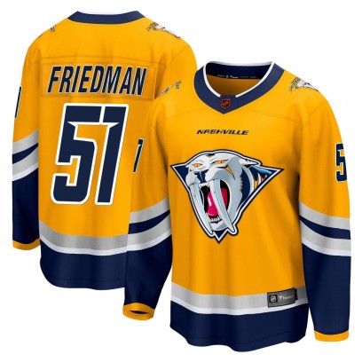 Youth Breakaway Nashville Predators Mark Friedman Fanatics Branded Special Edition 2.0 Jersey - Yellow
