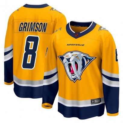 Youth Breakaway Nashville Predators Stu Grimson Fanatics Branded Special Edition 2.0 Jersey - Yellow