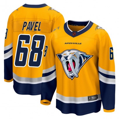 Youth Breakaway Nashville Predators Ondrej Pavel Fanatics Branded Special Edition 2.0 Jersey - Yellow