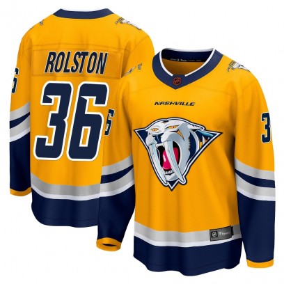 Youth Breakaway Nashville Predators Ryder Rolston Fanatics Branded Special Edition 2.0 Jersey - Yellow