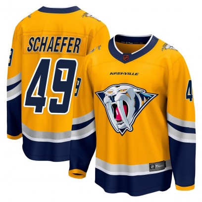 Youth Breakaway Nashville Predators Reid Schaefer Fanatics Branded Special Edition 2.0 Jersey - Yellow