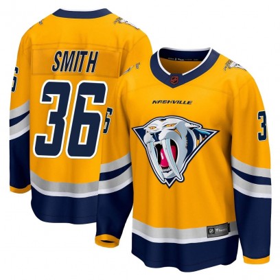 Youth Breakaway Nashville Predators Cole Smith Fanatics Branded Special Edition 2.0 Jersey - Yellow