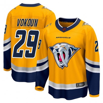 Youth Breakaway Nashville Predators Tomas Vokoun Fanatics Branded Special Edition 2.0 Jersey - Yellow