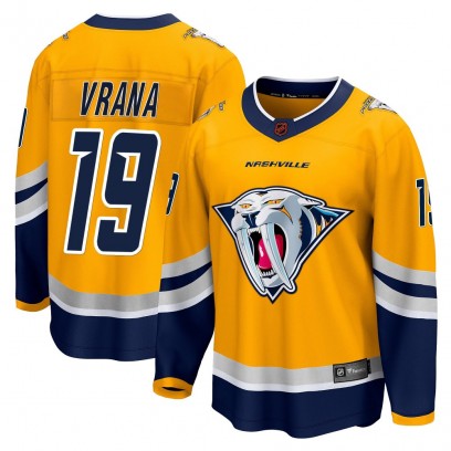 Youth Breakaway Nashville Predators Jakub Vrana Fanatics Branded Special Edition 2.0 Jersey - Yellow