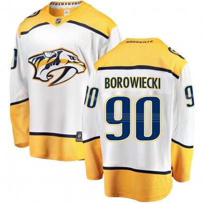Youth Breakaway Nashville Predators Mark Borowiecki Fanatics Branded Away Jersey - White