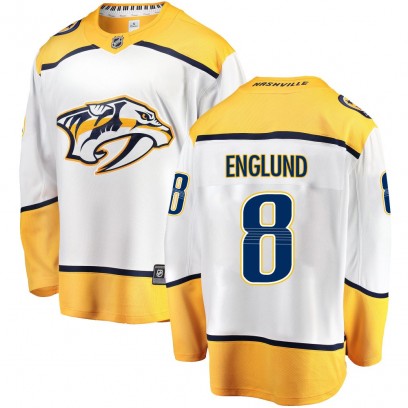 Youth Breakaway Nashville Predators Andreas Englund Fanatics Branded Away Jersey - White