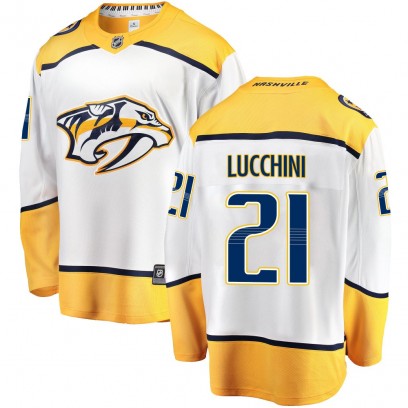 Youth Breakaway Nashville Predators Jake Lucchini Fanatics Branded Away Jersey - White