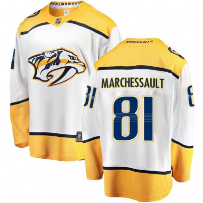 Youth Breakaway Nashville Predators Jonathan Marchessault Fanatics Branded Away Jersey - White