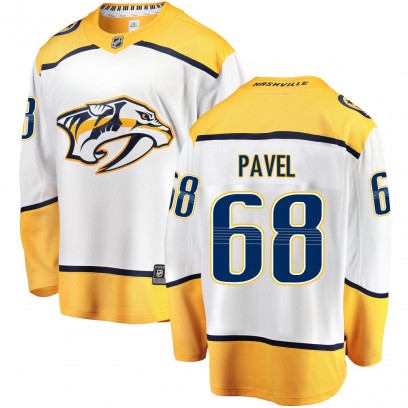 Youth Breakaway Nashville Predators Ondrej Pavel Fanatics Branded Away Jersey - White