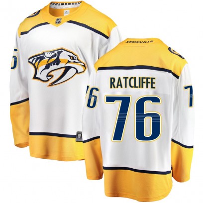 Youth Breakaway Nashville Predators Isaac Ratcliffe Fanatics Branded Away Jersey - White