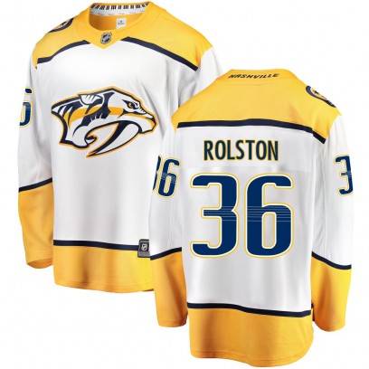 Youth Breakaway Nashville Predators Ryder Rolston Fanatics Branded Away Jersey - White