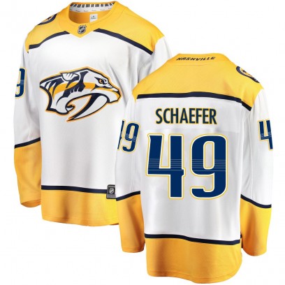 Youth Breakaway Nashville Predators Reid Schaefer Fanatics Branded Away Jersey - White
