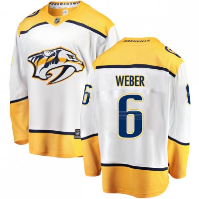 Youth Breakaway Nashville Predators Shea Weber Fanatics Branded Away Jersey - White