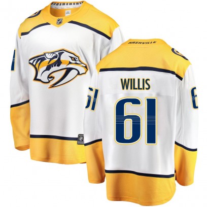Youth Breakaway Nashville Predators Joey Willis Fanatics Branded Away Jersey - White