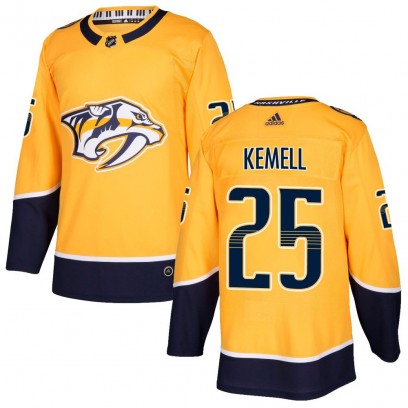 Youth Authentic Nashville Predators Joakim Kemell Adidas Home Jersey - Gold