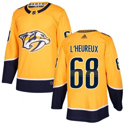 Youth Authentic Nashville Predators Zachary L'Heureux Adidas Home Jersey - Gold