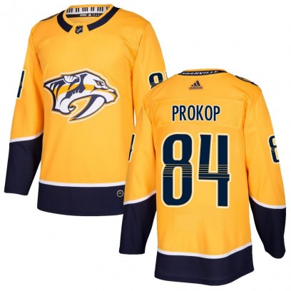 Youth Authentic Nashville Predators Luke Prokop Adidas Home Jersey - Gold