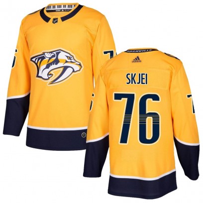 Youth Authentic Nashville Predators Brady Skjei Adidas Home Jersey - Gold