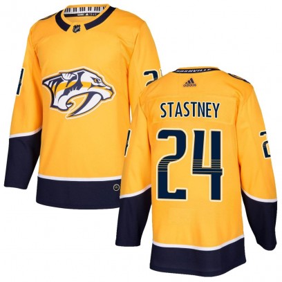 Youth Authentic Nashville Predators Spencer Stastney Adidas Home Jersey - Gold