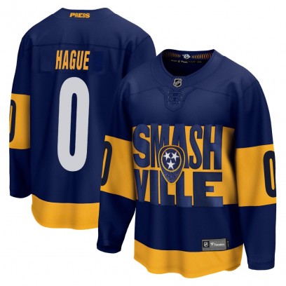 Youth Breakaway Nashville Predators Nicolas Hague Fanatics Branded 2022 Stadium Series Jersey - Navy