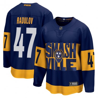 Youth Breakaway Nashville Predators Alexander Radulov Fanatics Branded 2022 Stadium Series Jersey - Navy