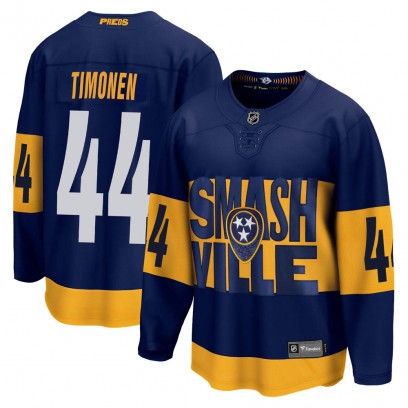 Youth Breakaway Nashville Predators Kimmo Timonen Fanatics Branded 2022 Stadium Series Jersey - Navy