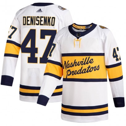 Men's Authentic Nashville Predators Grigori Denisenko Adidas 2020 Winter Classic Player Jersey - White