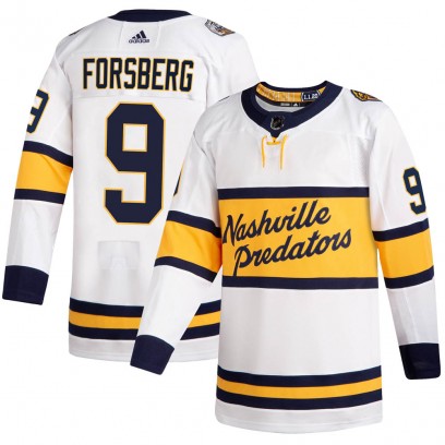 Men's Authentic Nashville Predators Filip Forsberg Adidas 2020 Winter Classic Jersey - White