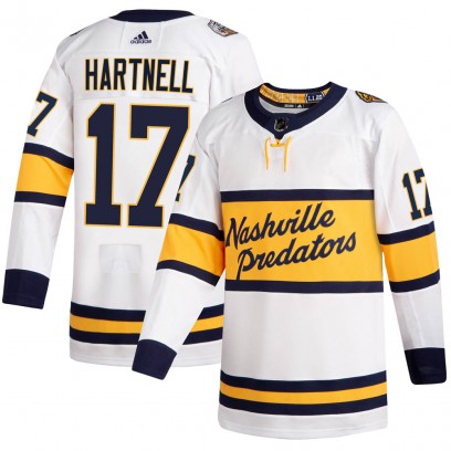 Men's Authentic Nashville Predators Scott Hartnell Adidas 2020 Winter Classic Jersey - White