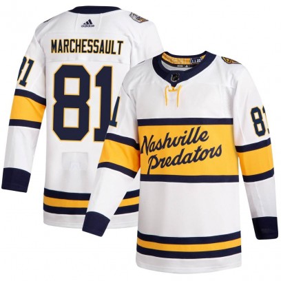 Men's Authentic Nashville Predators Jonathan Marchessault Adidas 2020 Winter Classic Player Jersey - White