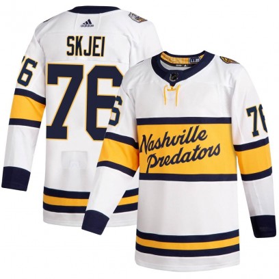 Men's Authentic Nashville Predators Brady Skjei Adidas 2020 Winter Classic Player Jersey - White