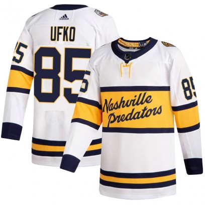 Men's Authentic Nashville Predators Ryan Ufko Adidas 2020 Winter Classic Player Jersey - White