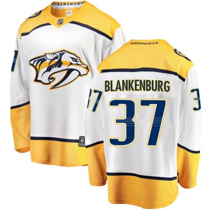 Men's Breakaway Nashville Predators Nick Blankenburg Fanatics Branded Away Jersey - White