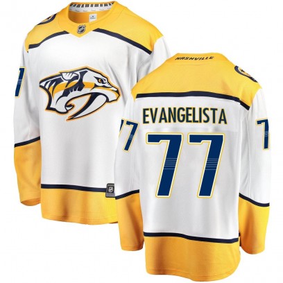 Men's Breakaway Nashville Predators Luke Evangelista Fanatics Branded Away Jersey - White