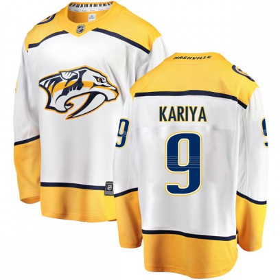 Men's Breakaway Nashville Predators Paul Kariya Fanatics Branded Away Jersey - White