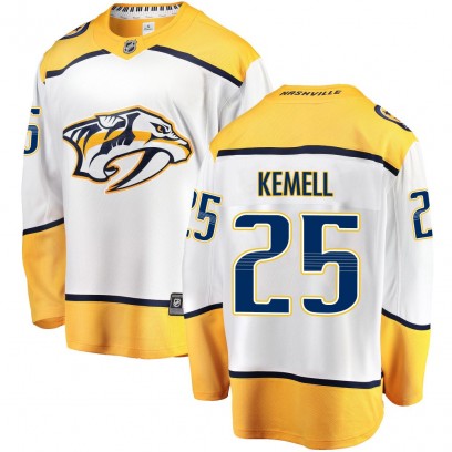 Men's Breakaway Nashville Predators Joakim Kemell Fanatics Branded Away Jersey - White