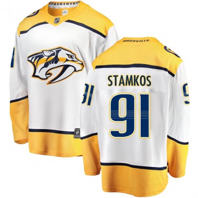 Men's Breakaway Nashville Predators Steven Stamkos Fanatics Branded Away Jersey - White