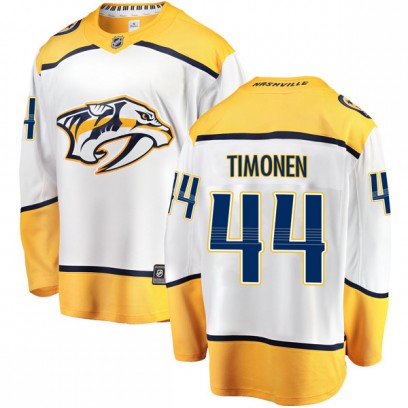 Men's Breakaway Nashville Predators Kimmo Timonen Fanatics Branded Away Jersey - White