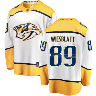 Men's Breakaway Nashville Predators Ozzy Wiesblatt Fanatics Branded Away Jersey - White