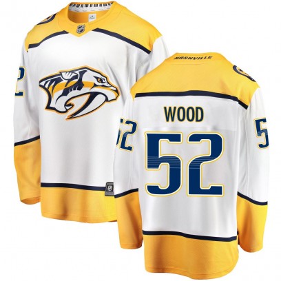 Men's Breakaway Nashville Predators Matthew Wood Fanatics Branded Away Jersey - White