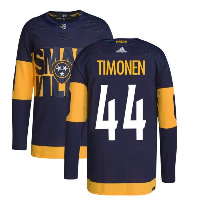 Youth Authentic Nashville Predators Kimmo Timonen Adidas 2022 Stadium Series Primegreen Jersey - Navy