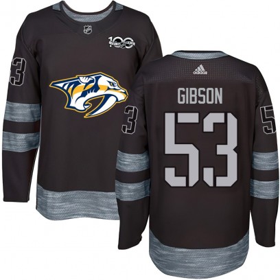 Youth Authentic Nashville Predators Andrew Gibson 1917-2017 100th Anniversary Jersey - Black