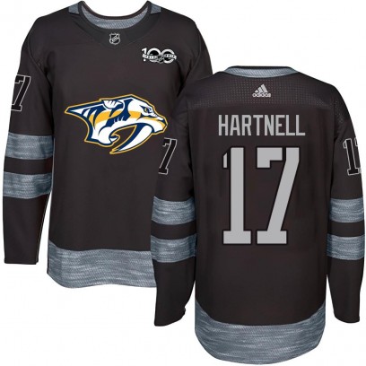 Youth Authentic Nashville Predators Scott Hartnell 1917-2017 100th Anniversary Jersey - Black