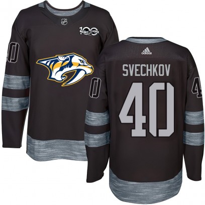 Youth Authentic Nashville Predators Fedor Svechkov 1917-2017 100th Anniversary Jersey - Black